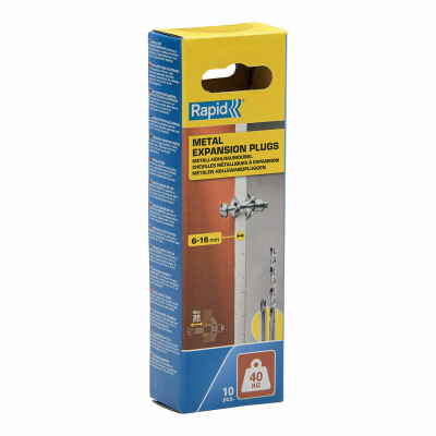 Wall plugs and screws Rapid Ø 11 x 37 mm M5 x 48 mm Metal Expansion 10 Units