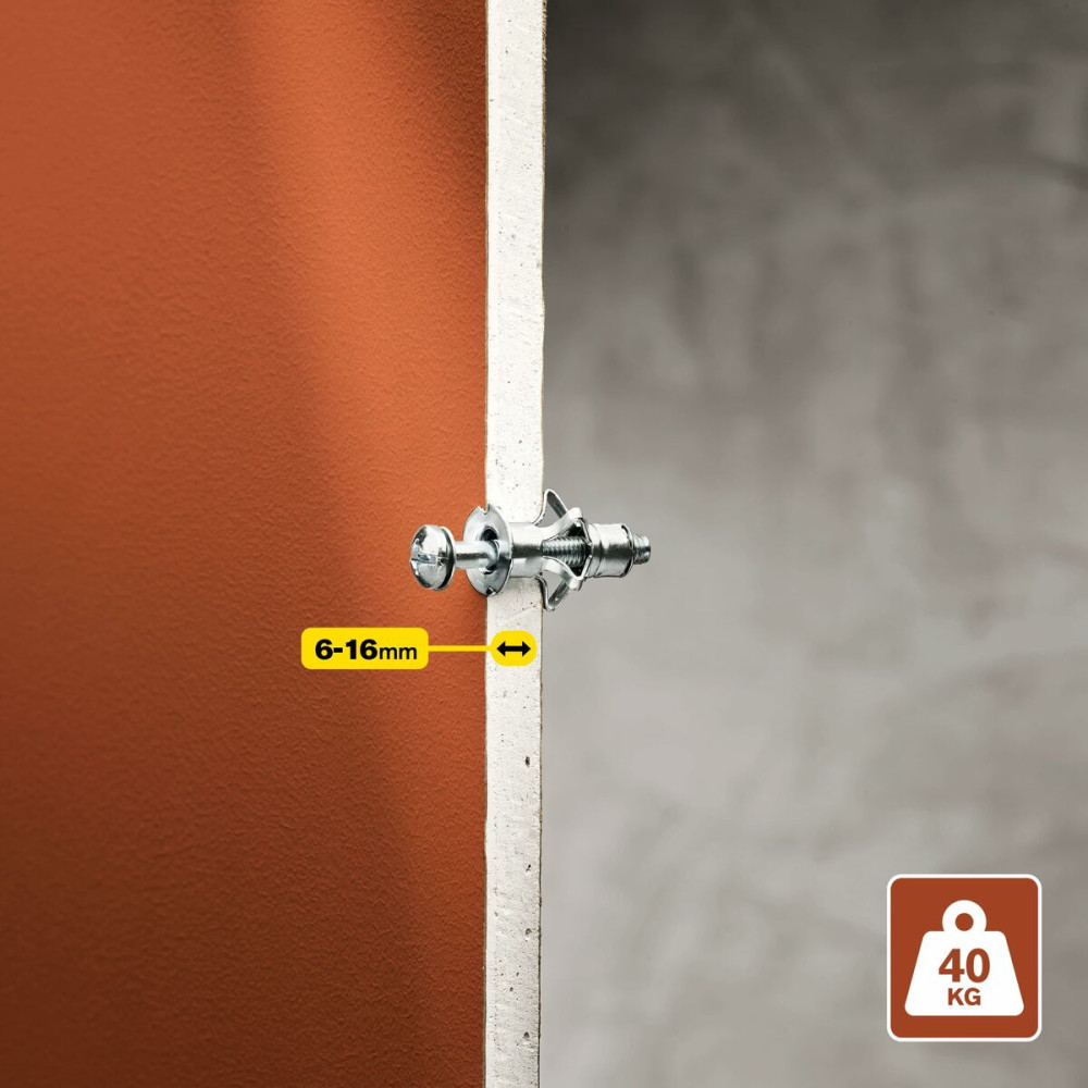 Wall plugs and screws Rapid Ø 11 x 37 mm M5 x 48 mm Metal Expansion 10 Units