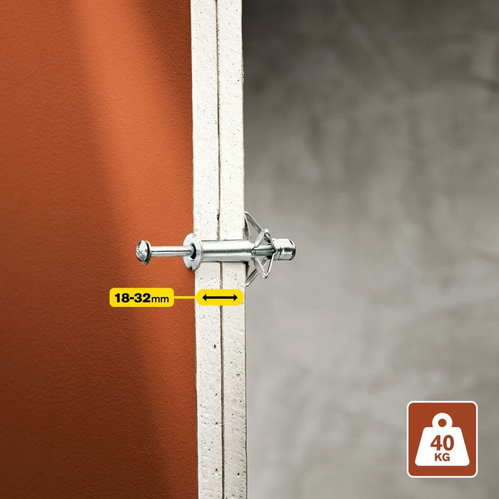 Wall plugs and screws Rapid Ø 11 x 65 mm M5 x 74 mm Metal Expansion 10 Units