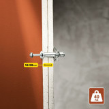 Wall plugs and screws Rapid Ø 11 x 65 mm M5 x 74 mm Metal Expansion 10 Units