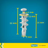 Self-tapping screw Rapid M13 x 31 mm 6 x 4 x 18 cm 10 Units