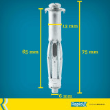 Wall plugs and screws Rapid Ø 13 x 65 mm M6 x 75 mm Metal Expansion 10 Units