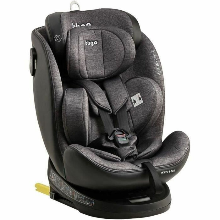Car Chair BBGO Grey 0 (de 0 a 10 kilos) 0+ (de 0 a 13 kilos) I (9 - 18 kg) II (15-25 kg) III (22 - 36 kg) Children's ECE R129