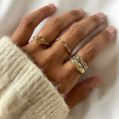 Ladies' Ring 24KAE 124142Y/54 Golden 14