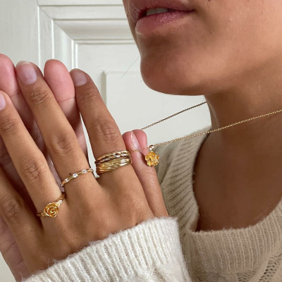 Ladies' Ring 24KAE 124142Y/54 Golden 14