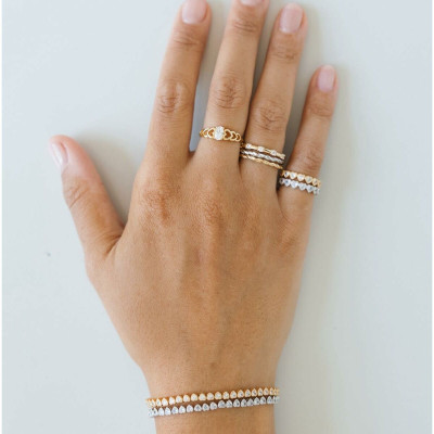 Ladies' Ring 24KAE 124141S/54 Silver 14