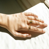 Ladies' Ring 24KAE 124138Y/54 Golden 14