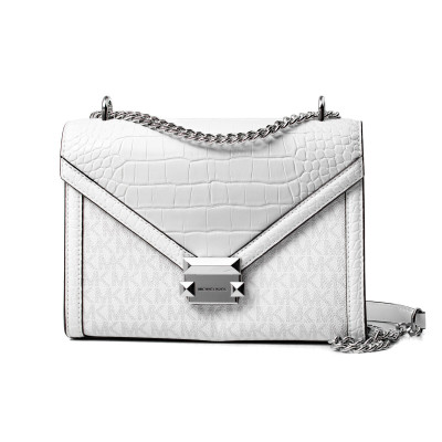 Shoulder Bag Michael Kors Whitney White 24 x 18 x 8 cm