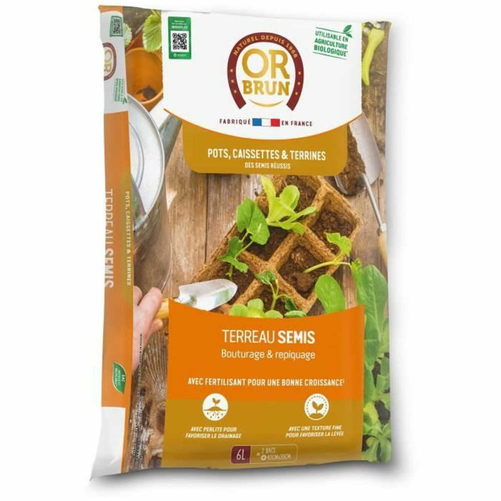 Potting compost OR BRUN 6 L