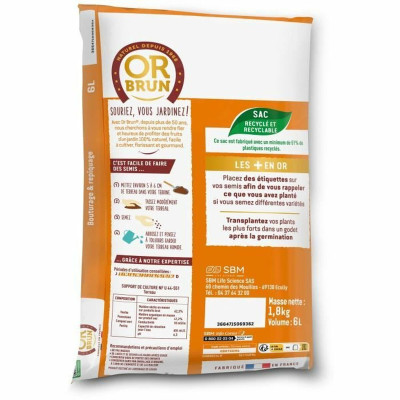 Potting compost OR BRUN 6 L