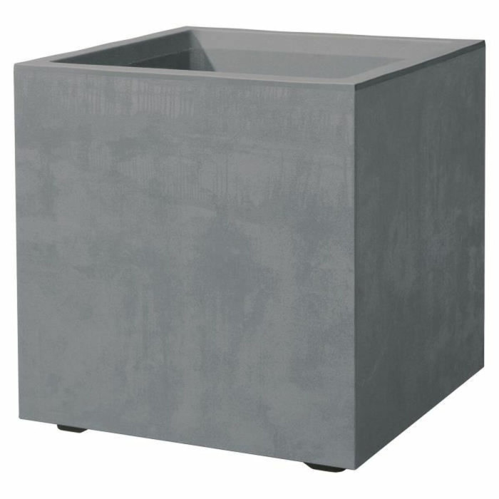 Plant pot Deroma Grey 25 cm Plastic Squared Bucket Ø 25 cm