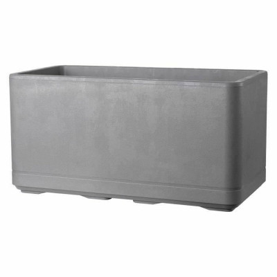 Self-watering planter Deroma Grey 78 x 38 x 39 cm Plastic Rectangular Ø 78 cm