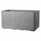 Self-watering planter Deroma Grey 78 x 38 x 39 cm Plastic Rectangular Ø 78 cm