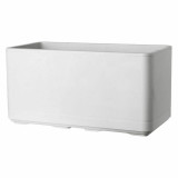 Self-watering planter Deroma Pearl 78 x 38 x 39 cm Plastic Rectangular Ø 78 cm