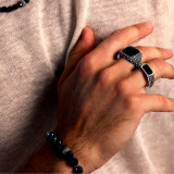 Ladies' Ring Albert M. WSOX00595.BO-22 Black 22