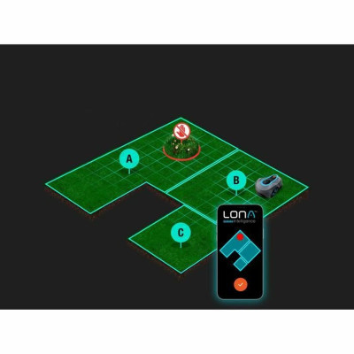 Lawn mowing robot Gardena Smart SILENO Free 1500 M² 100 m 1000 m² 250 m 180 m 800 m² 220 m 750 m² 1800 M²