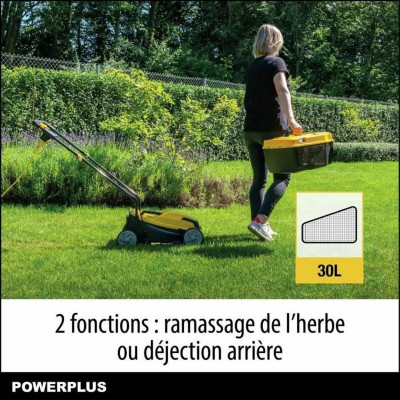 Lawn mower Powerplus POWEG62203 30 L 1000 W 230 V 32 cm 20-70 mm