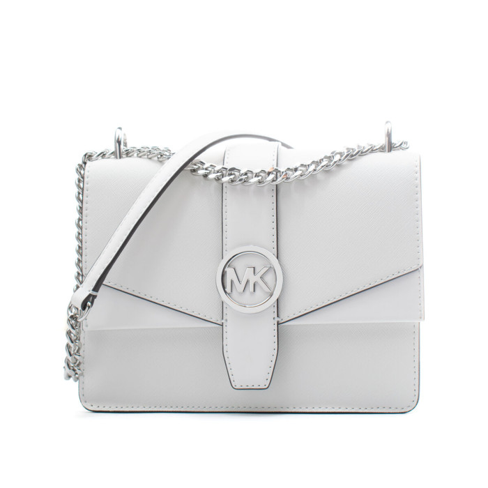 Shoulder Bag Michael Kors Greenwich White 20 x 18 x 6 cm
