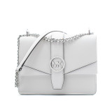 Shoulder Bag Michael Kors Greenwich White 20 x 18 x 6 cm
