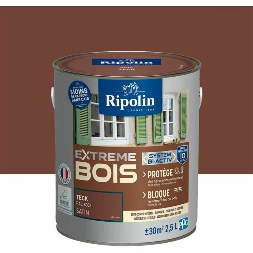 Paint Ripolin Brown Satin finish 2,5 L