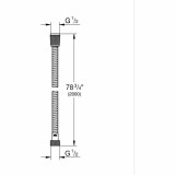 Shower Rose Grohe Grey Chrome Metal