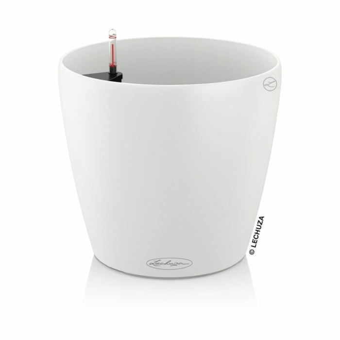 Plant pot Lechuza White polypropylene Circular