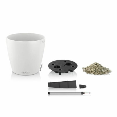 Plant pot Lechuza White polypropylene Circular