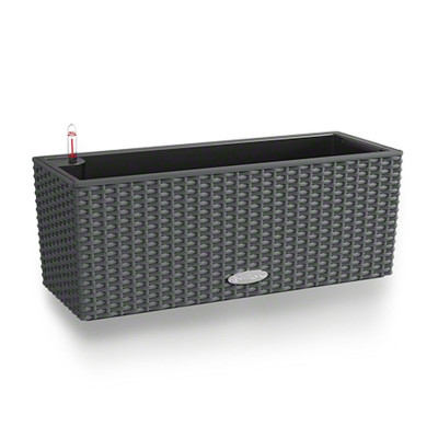 Plant pot Lechuza Black Grey polypropylene