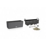 Plant pot Lechuza Black Grey polypropylene