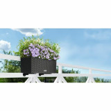 Plant pot Lechuza Black Grey polypropylene