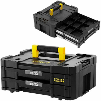 Toolbox Stanley Metal 2 Compartments