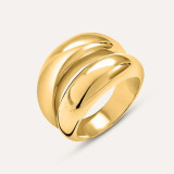 Ladies' Ring Stroili 1694767 Golden Purple