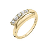 Ladies' Ring Stroili 1694970 Golden Purple