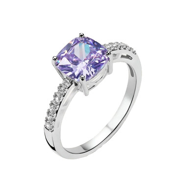 Ladies' Ring Stroili 1694270 Silver Purple