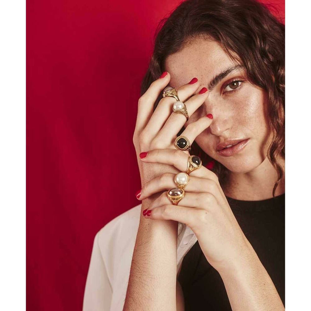 Ladies' Ring Majorica 17217.07.1.917.010.1 Golden