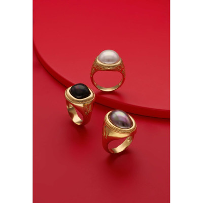 Ladies' Ring Majorica 17217.07.1.917.010.1 Golden