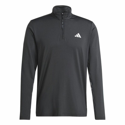 Sweatshirt without Hood Adidas Essentials Black