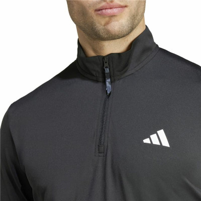 Sweatshirt without Hood Adidas Essentials Black