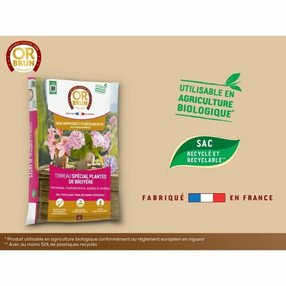 Potting compost OR BRUN 6 L