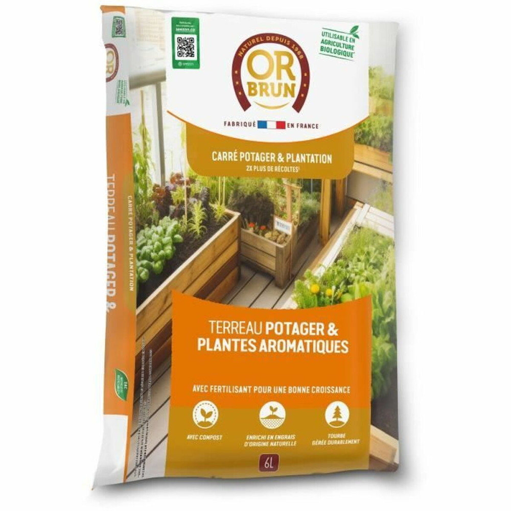 Potting compost OR BRUN 6 L