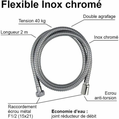 Shower Hose Edouard Rousseau 2 m