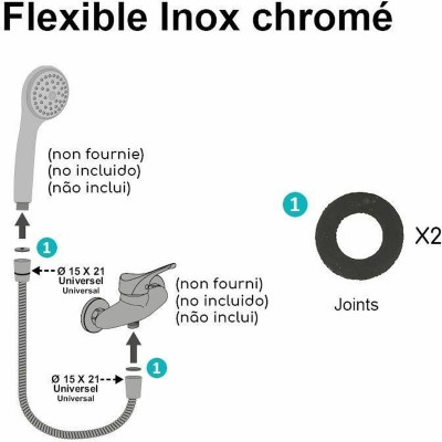 Shower Hose Edouard Rousseau 1,5 m