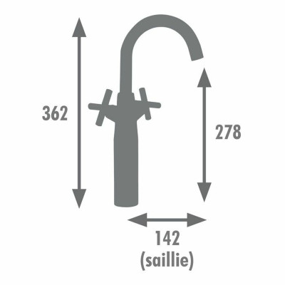 Mixer Tap Edouard Rousseau Black