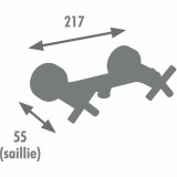 Mixer Tap Edouard Rousseau Black