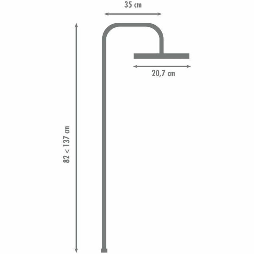 Shower Rose Rousseau HERA Black ABS