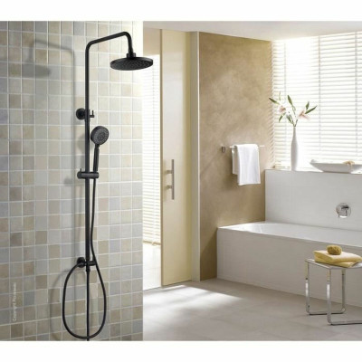 Shower Rose Rousseau HERA Black ABS