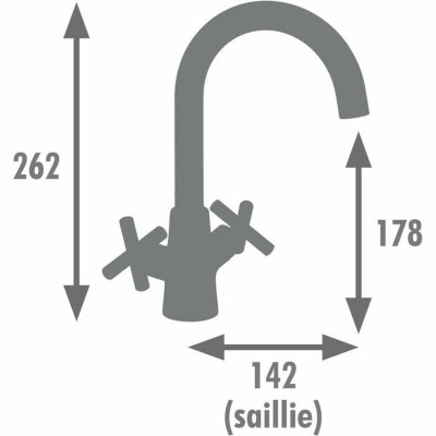 Mixer Tap Edouard Rousseau Black