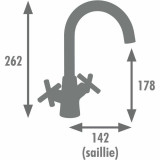 Mixer Tap Edouard Rousseau Black