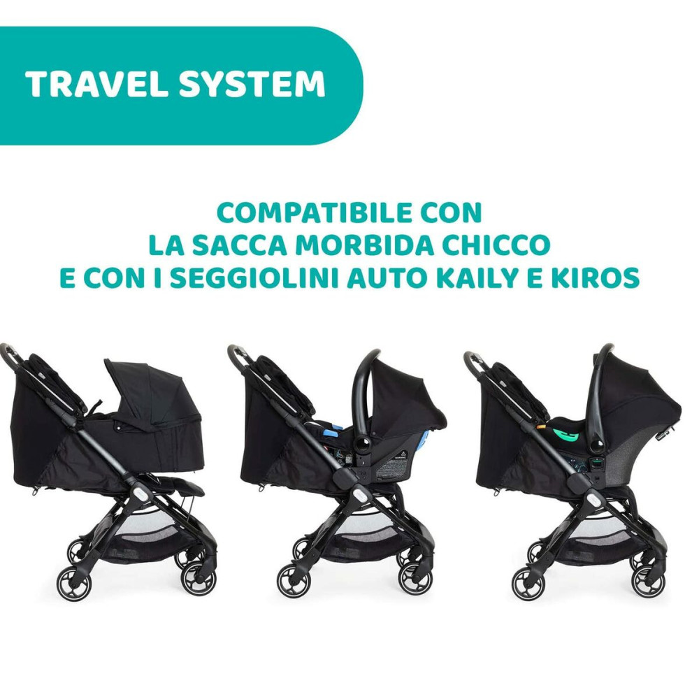 Baby's Pushchair Chicco Black