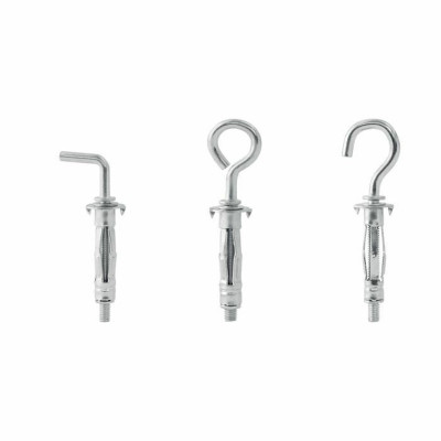 Wall plugs and screws Rapid 5001556 6 x 4 x 18 cm Metal Expansion 12 Units